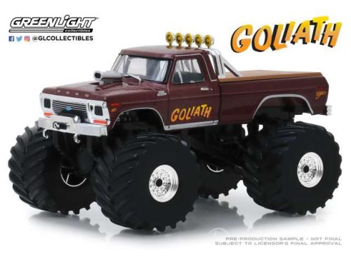 1979 Ford F-250 Monster Truck with 66-Inch Tires Goliath *Kings of Crunch Series 2*, barna