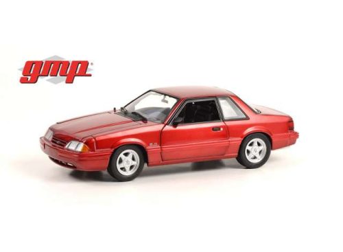 1:18 1993 Ford Mustang LX 5.0, electric piros with fekete interior