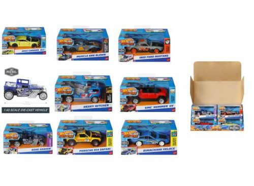 1:43 Hotwheels Speeders Pullback assortment, mix box with 12pcs inside.