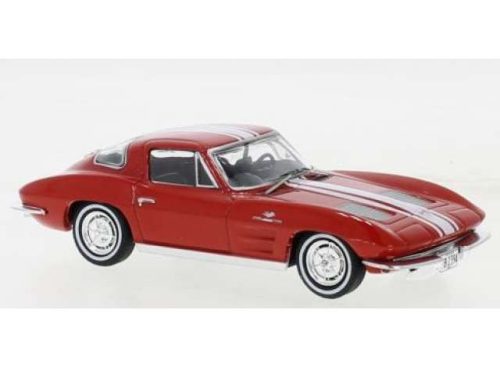 1:43 1963 Chevrolet Corvette Stingray, piros/fehér