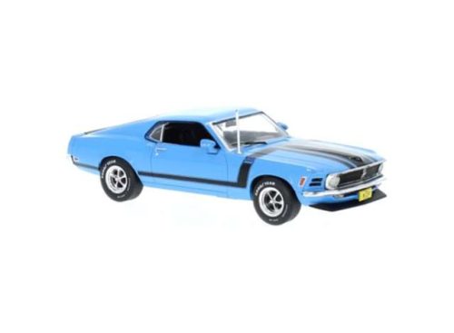 1:43 1970 Ford Mustang Boss 302, kék/fekete