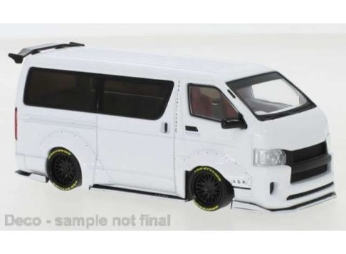 1:43 2018 Toyota Hiace Widebody, metallic fehér