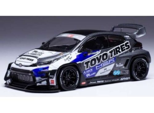 1:43 Toyota Pandem GR Yaris *Toyo*, fekete/fehér/kék