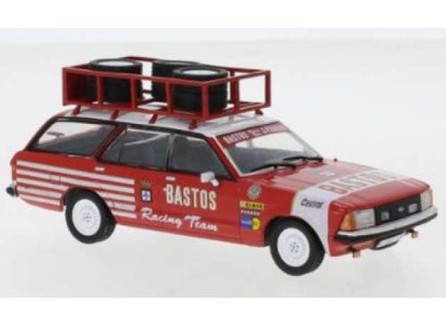 1:43 1978 Ford Granada MKII Turnier *Bastos Racing Team* Assistance With Roof Rack, piros