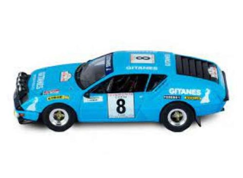 1:43 1976 Alpine A310, #8 J.Ragnotti/J.Jaubert Gitanes Tour de Corse, kék