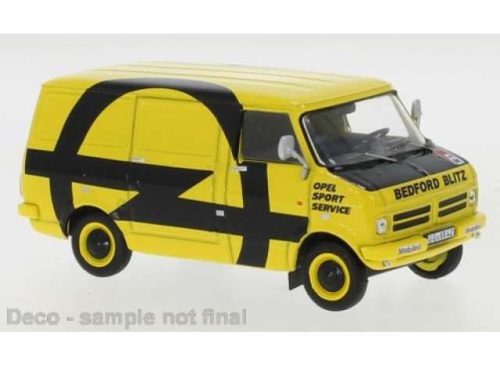 1:43 1974 Bedford Blitz Opel Sport, sárga