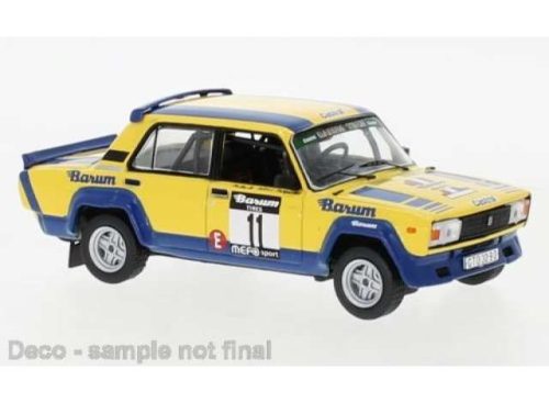 1:43 1984 Lada 2105 VFTS #11 Barum Team Rally Valsskaa Zima Lank/Milos, sárga/kék