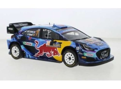 1:18 2023 Ford Puma Rally WRC1 sweden #7 P-L. Loubet/N. Gilsoul, kék/piros/sárga