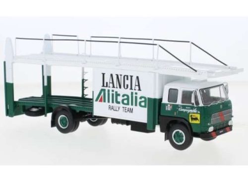 1:43 1976 Fiat 673 Racing Transporter *Lancia Alitalia Racing Team*, fehér/zöld 