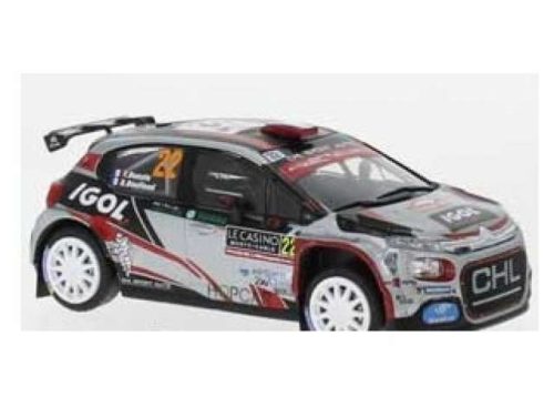 2019 Citroen C3 R5 #22 Rallye Monte Carlo, fehér/fekete/piros