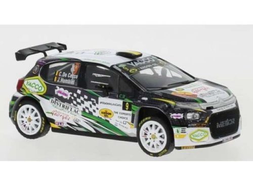 1:43 2021 Citroen C3 Rally 2 #9 C. de Cecco/J. Humblet Rally Du Condroz Huy, fehér/fekete/zöld