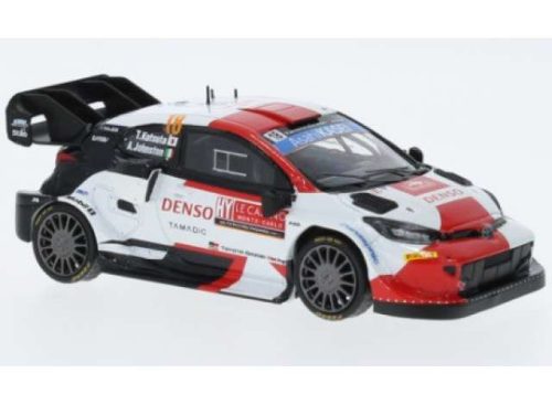 1:43 2022 Toyota GR Yaris Rally 1 #18 T.Katsuta/A. Johnston Monte Carlo Rally, fehér/piros/fekete