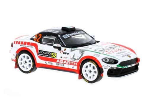 1:43 2022 Fiat Abarth 124 RGT #52 R. Gobbin/F. Grimaldi WRC Rally Monte Carlo, fehér/piros