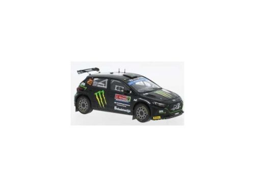 1:43 2022 Hyundai I20 N Rally 2 #23 O.Solberg/ E. Edmondson Monster Rally WM Rally Portugal, fekete