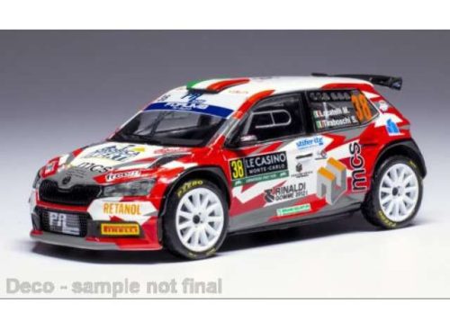 1:43 2024 Skoda Fabia Rally2, #38 M.Locatelli S.Tiraboschi, WRC Rallye Monte Carlo, various