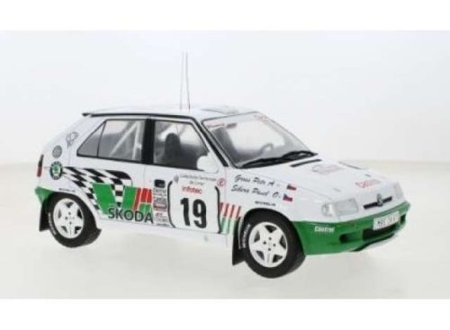 1:18 1995 Skoda Felicia Kit Car #19 Rallye Tour de Corse P.Sibera/P.Gross, zöld/fehér