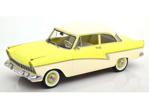 1:18 1957 Ford Taunus 17M P2, light sárga/fehér