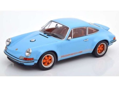 1:18 Singer Porsche 911 coupe, light kék/narancs