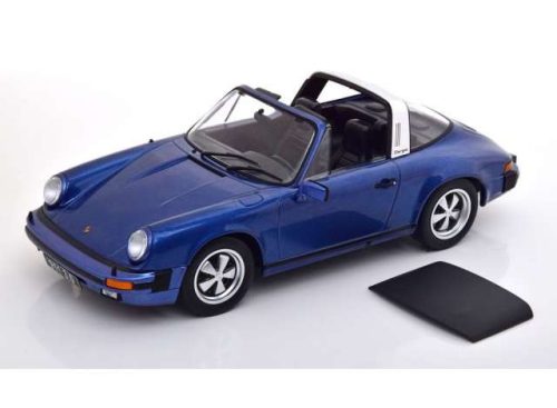 1:18 1977 Porsche 911 Carrera 3.0 Targa with Removable Targa Roof, kék