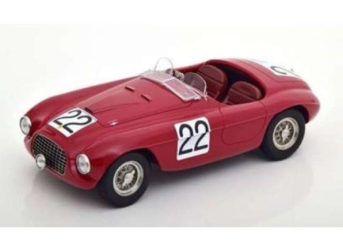 1:18 1949 Ferrari 166 MM Barchetta #22 Chinetti/Seldson winner 24h Le Mans, piros