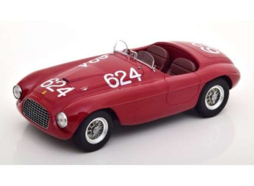 1:18 1949 Ferrari 166 MM #624 Winner Mille Miglia, piros