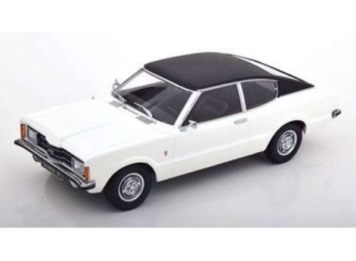 1:18 1971 Ford Taunus GT with vinyl roof, fehér/fekete