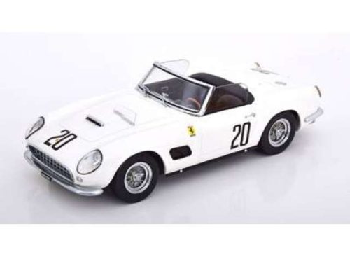 1:18 1960 Ferrari 250 GT California Spyder Le Mans, Schlesser/Sturgis #20, fehér/fekete