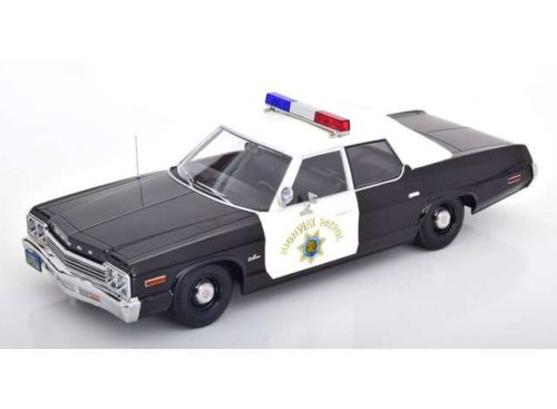 1:18 1974 Dodge Monaco *California Highway Patrol*, fehér/fekete