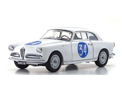 1:18 1960 Alfa Romeo Giulietta Sprint Veloce #34 Targa  Florio, szürke/kék