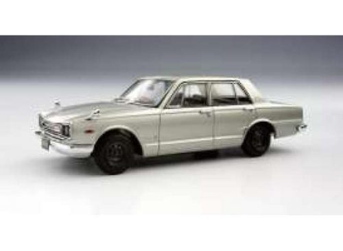 1:43 1969 Nissan Skyline 2000 GT-R (PGC10) 4-door normal wheel, ezüst