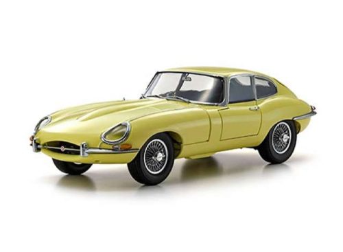 1:18 Jaguar E Type right hand drive, pale primrose (sárga)