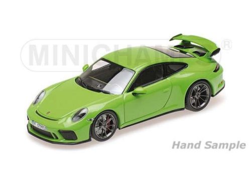 1:18 2018 Porsche 911 GT3, sárga/zöld *Shmee 150*