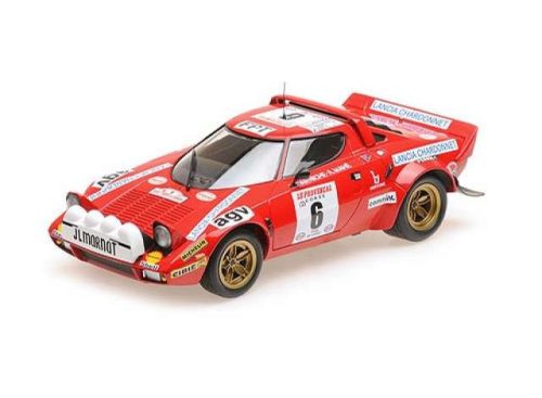 1975 Lancia Stratos Lancia #6 Darniche/Mahe Winners Tour de Corse, piros