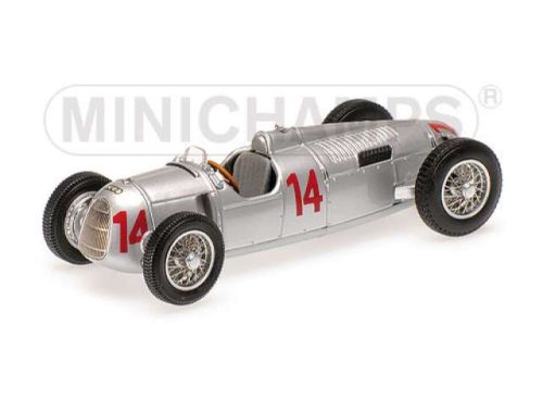 1936 Auto Union Type C #14 Achille Varzi Hungarian GP, ezüst