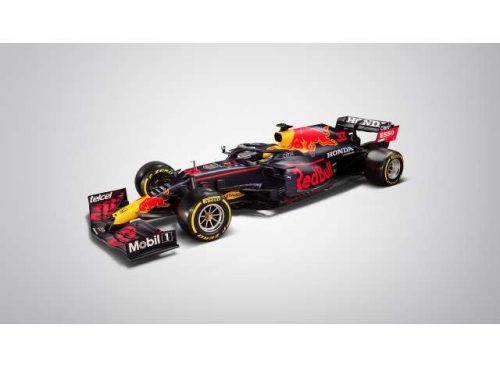 1:43 2021 piros Bull Racing Honda RB16B Bahrain GP Sergio Perez, fekete/piros/sárga