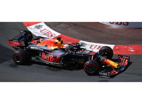 2021 piros Bull Racing Honda RB16B Winner French GP Max Verstappen, fekete/piros/sárga