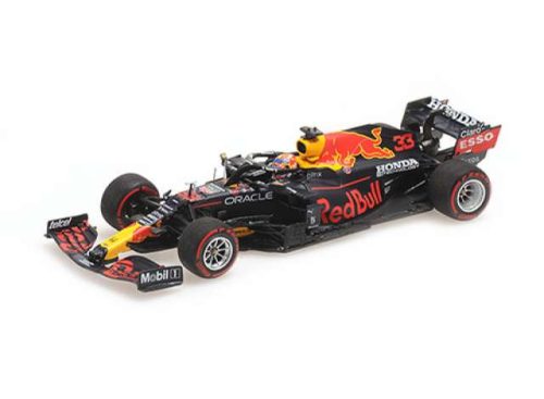 1:43 2021 piros Bull Racing Honda RB16B #33 Max Verstappen winner Dutch GP, kék/piros/sárga