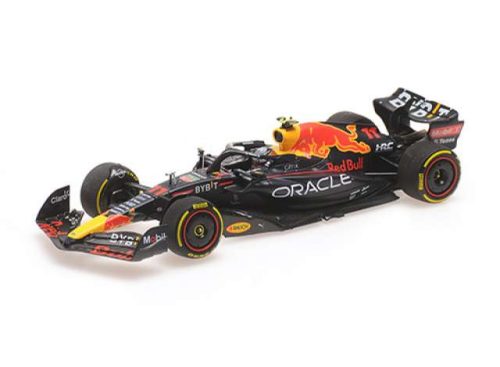 1:43 2022 Oracle piros Bull Racing RB18 #11 Sergio Perez Winner Monaco GP, kék/sárga/piros 