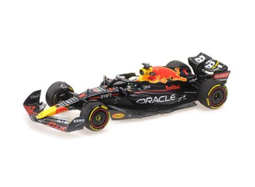 1:43 2022 Oracle piros Bull Racing RB18 #1 Max Verstappen Winner Italian GP, kék/sárga/piros 