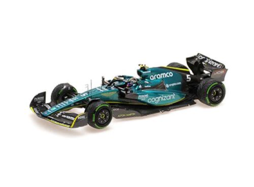 1:43 2022 Aston Martin Aramco Cognizant #5 Sebastian Vettel Singapore GP, zöld