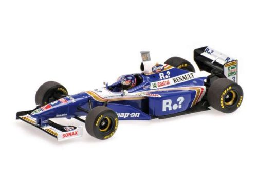 1:43 1997 Williams Renault FW19 World Champion Dirty Version Jaques Villeneuve, kék/fehér