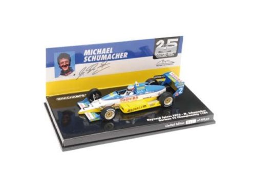 1989 Reynard Spies F893 #2 Michael Schumacher German F3 Championship *Resin serie*, kék/fehér/sárga