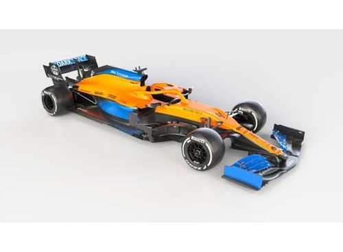 1:18 2020 McLaren Renault MCL35 #4 Lando Norris 3rd Austrian GP, narancs/kék