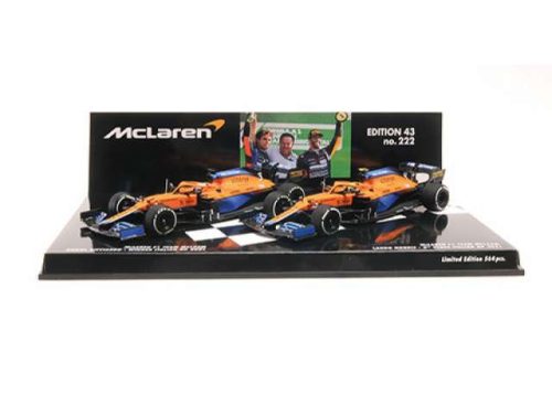 2021 2-Car set McLaren F1 Team MCL35M 1-2 Finish Ricciardo/Norris Winner Italian GP