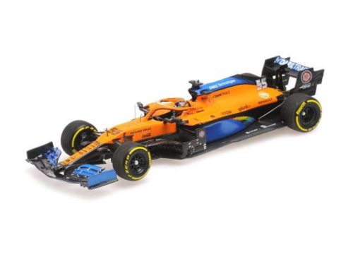 2020 McLaren Renault MCL35 #55 Carlos Saint 2nd Place Italian GP, narancs/kék