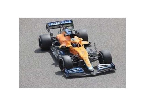 1:43 2021 McLaren F1 Team MCL35M Bahrain GP Daniel Ricciardo, narancs/kék