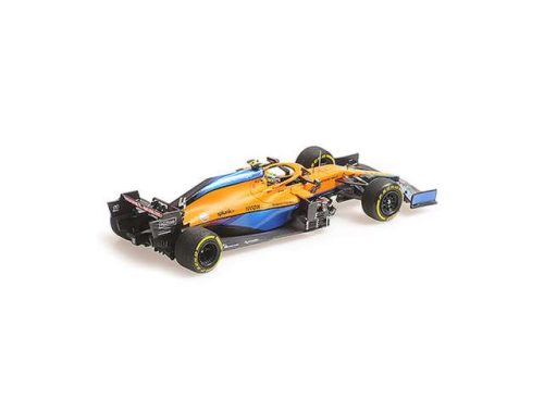 2021 McLaren F1 Team MCL35M Bahrain GP Lando Norris, kék/narancs