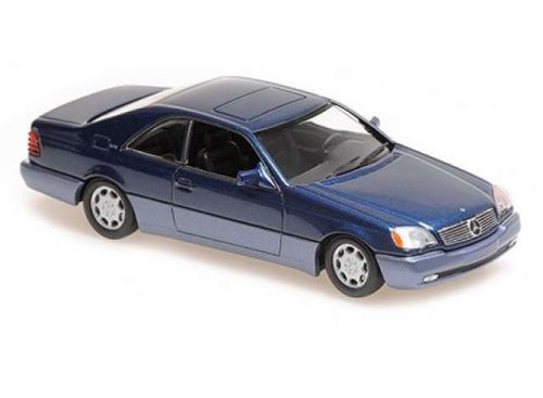 1:43 1992 Mercedes Benz 600 SEC, kék metallic