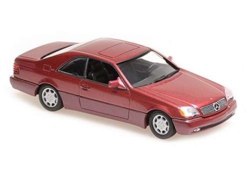 1:43 1992 Mercedes Benz 600 SEC, piros metallic