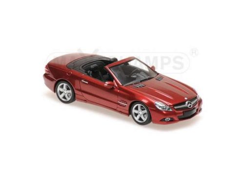 1:43 2008 Mercedes Benz SL-Class (R230), piros metallic